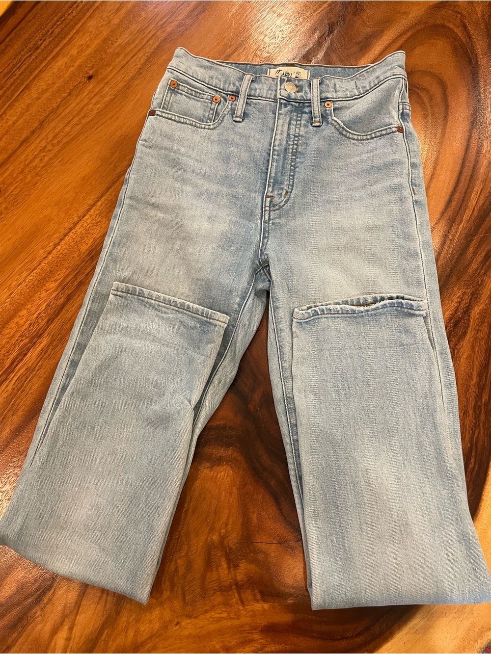 Madewell Classic Straight Jeans Light Wash